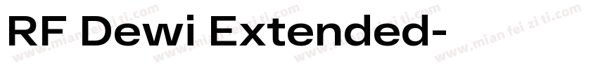 RF Dewi Extended字体转换
